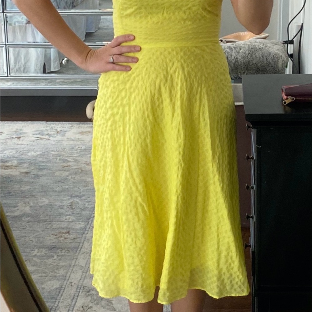 J. Crew Strapless Yellow Dress - Picture 5 of 6